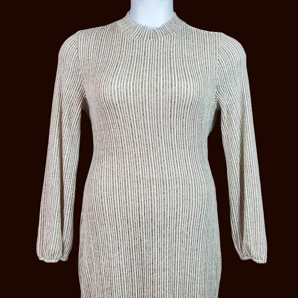 Fashion Nova Cream Ribbed Believe It Backless Mini Dress Size 1X NWT - Picture 2 of 11